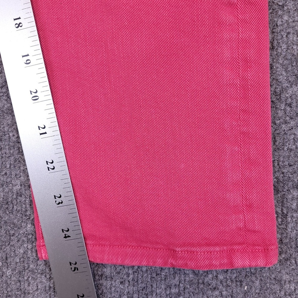R13 Boy Straight 26x24.5 Actual Sz Vivid Pink Low Rise Stretch Italian SS23 - Picture 16 of 16